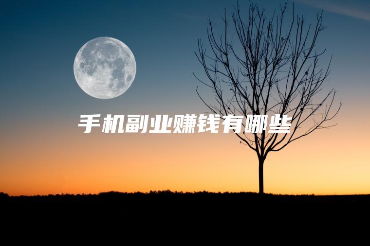 手机副业赚钱有哪些