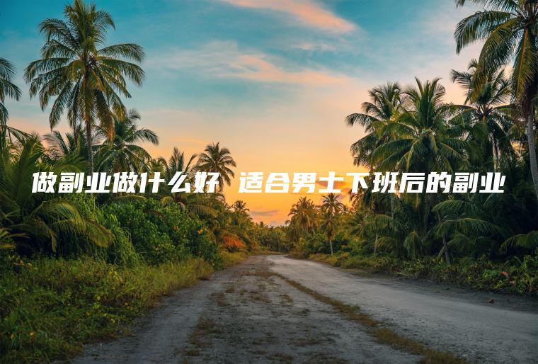 做副业做什么好 适合男士下班后的副业