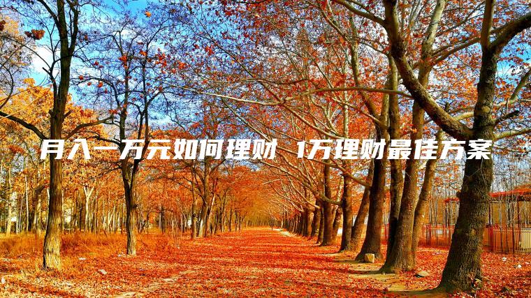 月入一万元如何理财 1万理财最佳方案