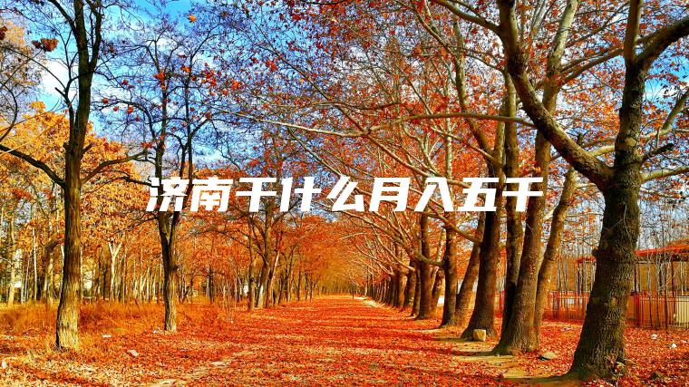 济南干什么月入五千