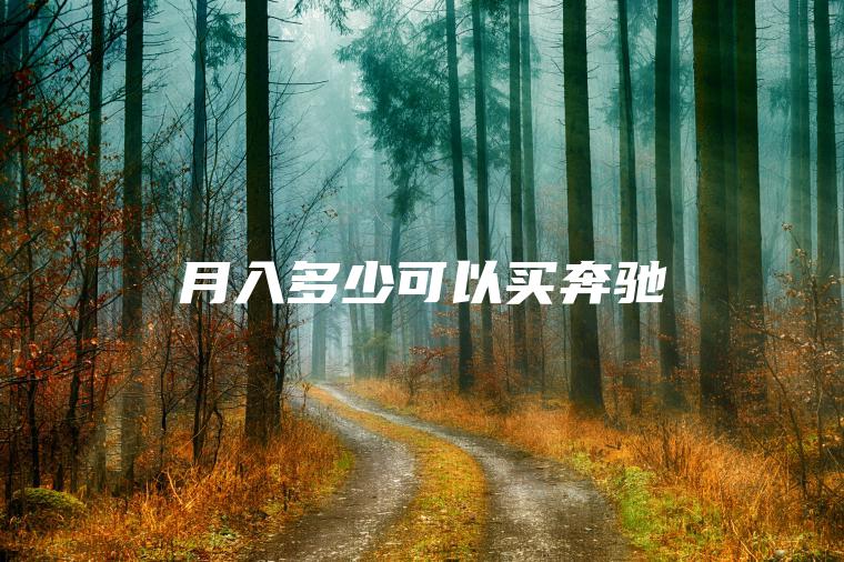 月入多少可以买奔驰