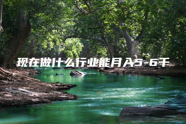 现在做什么行业能月入5-6千