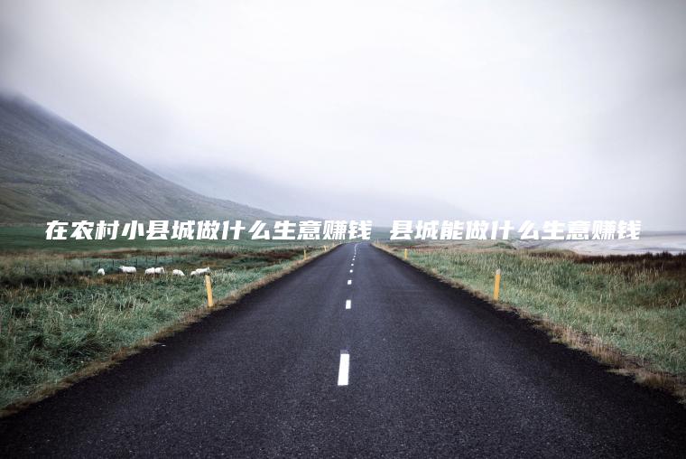在农村小县城做什么生意赚钱 县城能做什么生意赚钱