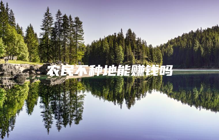 农民不种地能赚钱吗