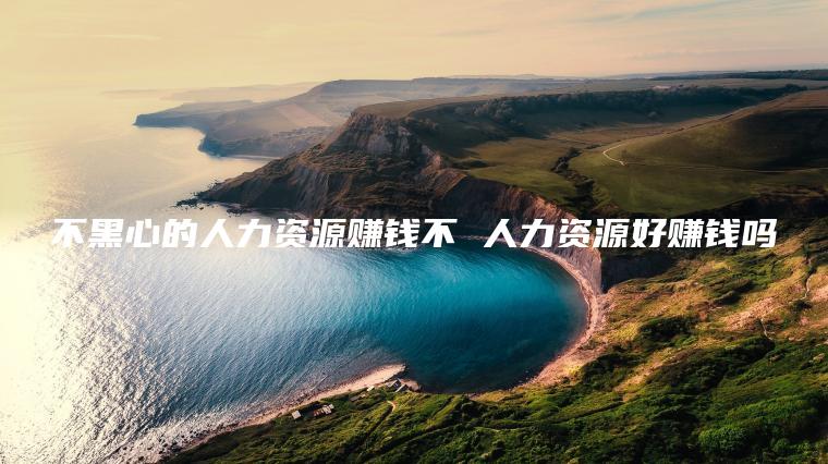 不黑心的人力资源赚钱不 人力资源好赚钱吗