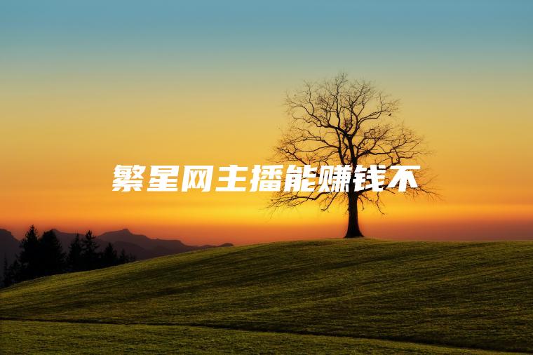 繁星网主播能赚钱不