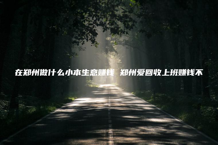 在郑州做什么小本生意赚钱 郑州爱回收上班赚钱不