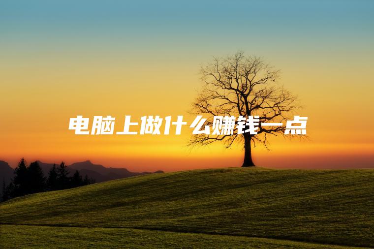 电脑上做什么赚钱一点