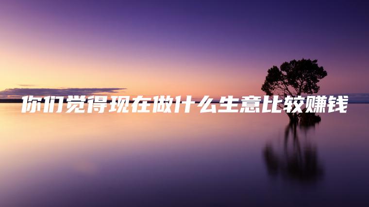 你们觉得现在做什么生意比较赚钱
