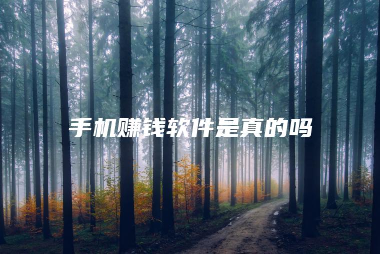 手机赚钱软件是真的吗