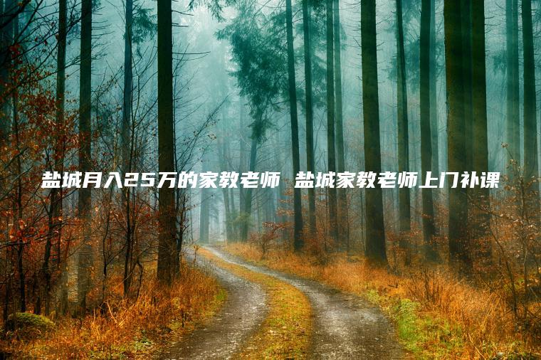 盐城月入25万的家教老师 盐城家教老师上门补课
