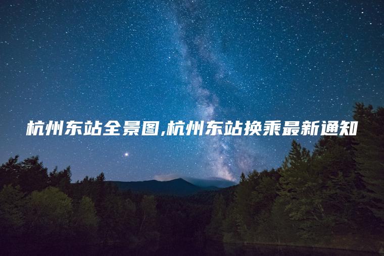 杭州东站全景图 杭州东站换乘最新**