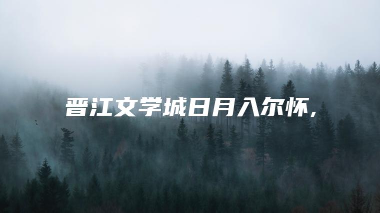 晋江文学城日月入尔怀,